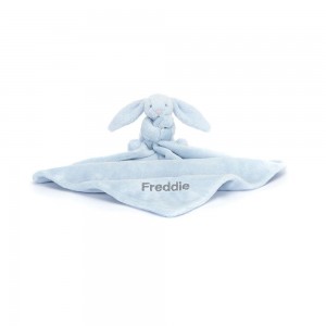 Jellycat Personalised Bashful Bunny Soother 31cm x 12cm x 9cm Baby & Books Blau | Deutschland 780-XQPAJE