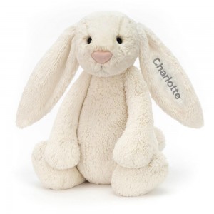 Jellycat Personalised Bashful Cream Bunny Huge 51cm x 21cm x 12cm Discover Weiß | Deutschland 978-QBFHPT