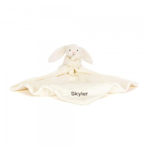 Jellycat Personalised Bashful Cream Bunny Soother 15cm x 34cm x 34cm Baby & Books Weiß | Deutschland 075-DIYAJZ