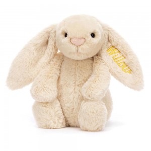 Jellycat Personalised Bashful Luxe Bunny Willow Medium 31cm x 12cm x 9cm Discover Beige | Deutschland 789-BTSQHY