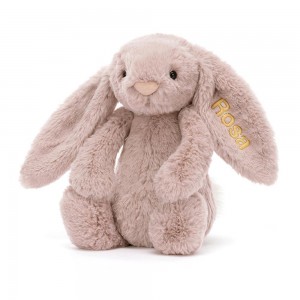Jellycat Personalised Bashful Luxe Bunny Rosa Medium 51cm x 21cm x 12cm Discover Rosa | Deutschland 892-GCRYFM