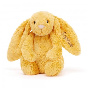 Jellycat Personalised Bashful Sunshine Bunny Medium 31cm x 12cm x 9cm Discover Gelb | Deutschland 687-HDGUAP