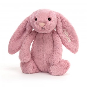 Jellycat Personalised Bashful Tulip Bunny Medium 31cm x 12cm x 9cm Discover Rosa | Deutschland 853-UEZTPD