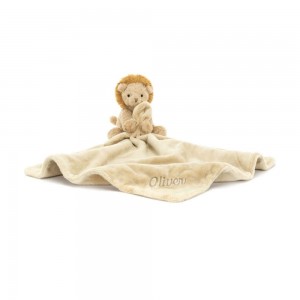 Jellycat Personalised Fuddlewuddle Lion Soother 13cm x 34cm x 34cm Baby & Books Gelb | Deutschland 273-LTBYRS
