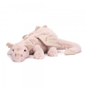 Jellycat Personalised Rose Dragon Huge 19cm x 20cm x 66cm Discover Rosa | Deutschland 819-QMJOUD