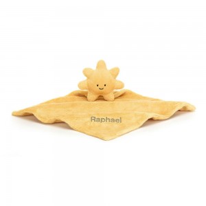 Jellycat Personalised Sun Soother 12cm x 34cm x 34cm Baby & Books Gelb | Deutschland 321-RYZIBK