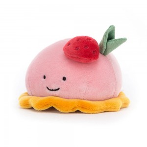 Jellycat Pretty Patisserie Dome Framboise 6cm x 11cm x 10cm Amuseables Rosa | Deutschland 967-XWVMCO