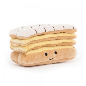 Jellycat Pretty Patisserie Mille Feuille 6cm x 10cm x 5cm Amuseables Beige | Deutschland 354-AWSGVY