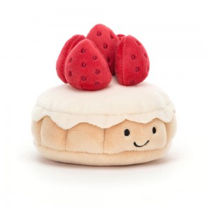 Jellycat Pretty Patisserie Tarte Aux Fraises 7cm x 10cm x 10cm Amuseables Beige | Deutschland 634-ZITRPM