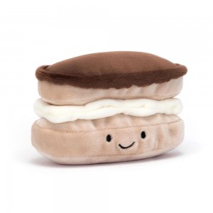 Jellycat Pretty Patisserie Éclair 7cm x 12cm x 6cm Amuseables Beige | Deutschland 078-HZKRBO
