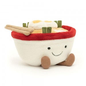 Jellycat Ramen 15cm x 17cm x 16cm Amuseables Grau | Deutschland 129-OHDYMJ