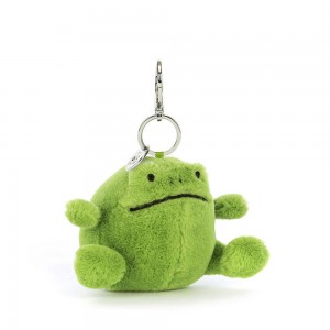 Jellycat Ricky Rain Frog 14cm x 8cm x 8cm Bag Charm Grün | Deutschland 406-BLDRPY