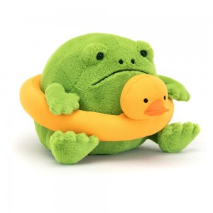 Jellycat Ricky Rain Frog Rubber Ring 15cm x 17cm x 18cm Animals Grün | Deutschland 824-CZOQFB