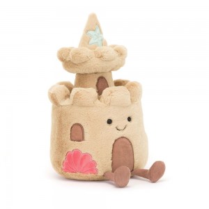 Jellycat Sandcastle 29cm x 15cm x 14cm Amuseables Beige | Deutschland 465-RUFQBZ