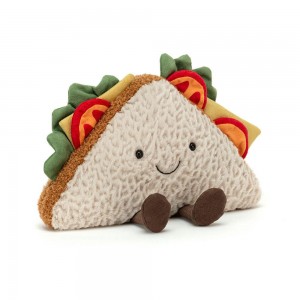 Jellycat Sandwich 18cm x 25cm x 7cm Amuseables Beige | Deutschland 072-LGRHTZ