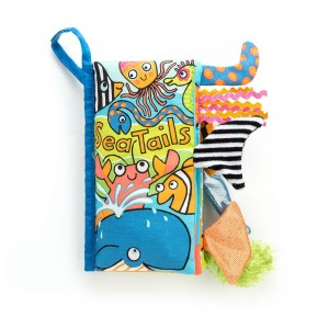 Jellycat Sea Tails Book 29cm x 10cm x 9cm Baby & Books Blau | Deutschland 018-IMPTWD