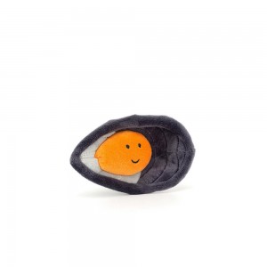 Jellycat Sensational Seafood Mussel 7cm x 11cm x 3cm Amuseables Grau | Deutschland 318-GETXFV