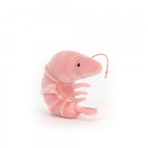 Jellycat Sensational Seafood Shrimp 6cm x 3cm x 7cm Amuseables Rosa | Deutschland 026-BLFUYK