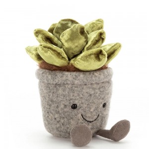 Jellycat Silly Succulent Jade 15cm x 7cm x 6cm Amuseables Grün | Deutschland 857-GPJRTK