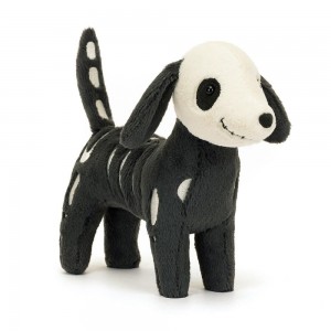 Jellycat Skeledog Dan 6.3in x 2.4in x 8.7in Animals Schwarz | Deutschland 792-NBLJSY