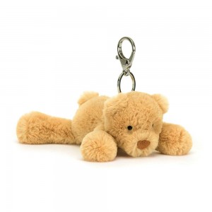 Jellycat Smudge Bear 13cm x 6cm x 16cm Bag Charm Braun | Deutschland 624-YXIOFM
