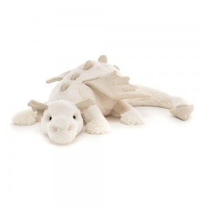 Jellycat Snow Dragon 8cm x 8cm x 30cm Animals Weiß | Deutschland 216-JBZPLI