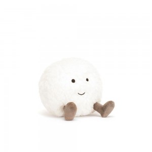 Jellycat Snowball 10cm x 9cm x 8cm Amuseables Weiß | Deutschland 643-KMOZCT