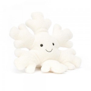 Jellycat Snowflake 18cm x 18cm x 7cm Amuseables Weiß | Deutschland 275-NKCQEB