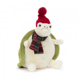 Jellycat Snowman Timmy Turtle 28cm x 20cm x 16cm Animals Weiß | Deutschland 132-CPWXHD