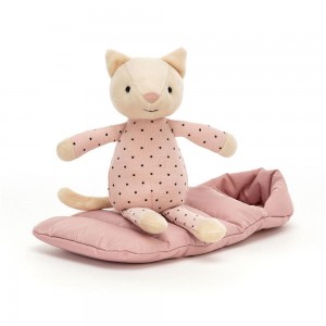 Jellycat Snuggler Cat 9.1in x 4.7in x 2.4in Animals Rosa | Deutschland 628-RYLEWF