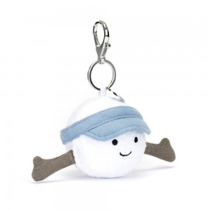 Jellycat Sports Golf 12cm x 6cm x 6cm Bag Charm Weiß | Deutschland 124-PNSGBO
