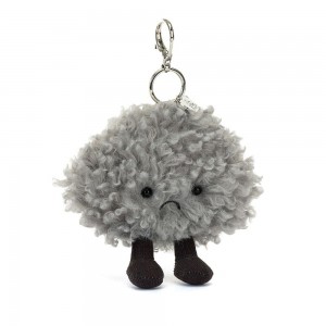 Jellycat Storm Cloud 13cm x 8cm x 13cm Bag Charm Grau | Deutschland 263-SJBEUX