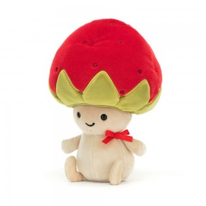 Jellycat Straw-Beret Sallie 17cm x 12cm x 6cm Amuseables Rot | Deutschland 926-KURVWX