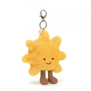 Jellycat Sun 20cm x 14cm x 4cm Bag Charm Gelb | Deutschland 219-PMHLJU