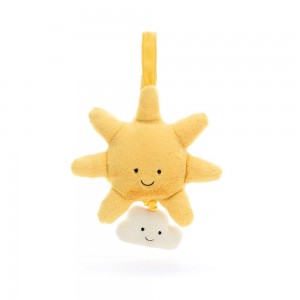 Jellycat Sun Musical Pull 20cm x 20cm x 5cm Amuseables Gelb | Deutschland 371-EXOLBY