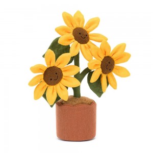 Jellycat Sunflower 35cm x 11cm x 11cm Amuseables Gelb | Deutschland 238-NXVQEP