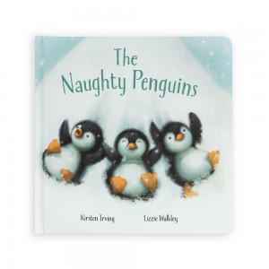 Jellycat The Naughty Penguins Book 21cm x 21cm x 2cm Baby & Books Weiß | Deutschland 579-OZISRJ