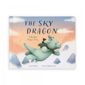 Jellycat The Sky Dragon Book 18cm x 23cm x 2cm Baby & Books Grün | Deutschland 680-KPDGNJ