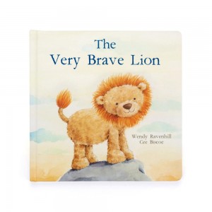 Jellycat The Very Brave Lion Book 23cm x 23cm x 2cm Baby & Books Gelb | Deutschland 718-IRAHWP