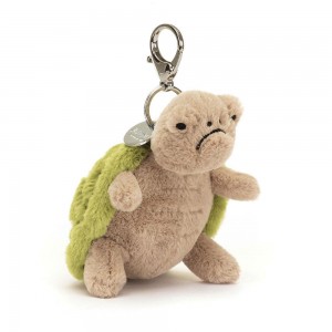 Jellycat Timmy Turtle 15cm x 7cm x 6cm Bag Charm Grün | Deutschland 124-FBNCAL