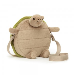 Jellycat Timmy Turtle 26cm x 22cm x 5cm Tasche Grün | Deutschland 916-FMDRQC