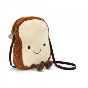 Jellycat Toast 23cm x 17cm x 6cm Tasche Braun | Deutschland 371-XIVTHR