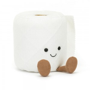 Jellycat Toilet Roll 15cm x 12cm x 12cm Amuseables Weiß | Deutschland 046-TLANOR