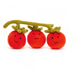 Jellycat Vivacious Vegetable Tomato 9cm x 18cm x 5cm Amuseables Rot | Deutschland 864-HJSTZE