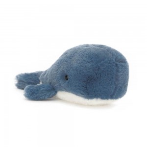 Jellycat Wavelly Whale 8cm x 6cm x 13cm Animals Blau | Deutschland 213-QDSGWJ