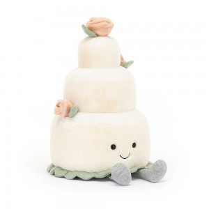 Jellycat Wedding Cake 30cm x 19cm x 19cm Amuseables Weiß | Deutschland 784-TAFMER