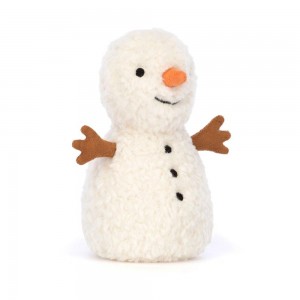Jellycat Wee Snowman 13cm x 7cm x 7cm Amuseables Weiß | Deutschland 671-EQVLRM