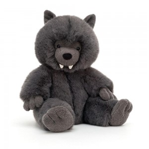 Jellycat Wilf Wolf 28cm x 18cm x 12cm Animals Grau | Deutschland 368-HDRMIO