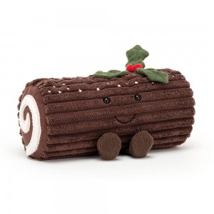 Jellycat Yule Log 11cm x 20cm x 8cm Amuseables Braun | Deutschland 839-NIJEGH