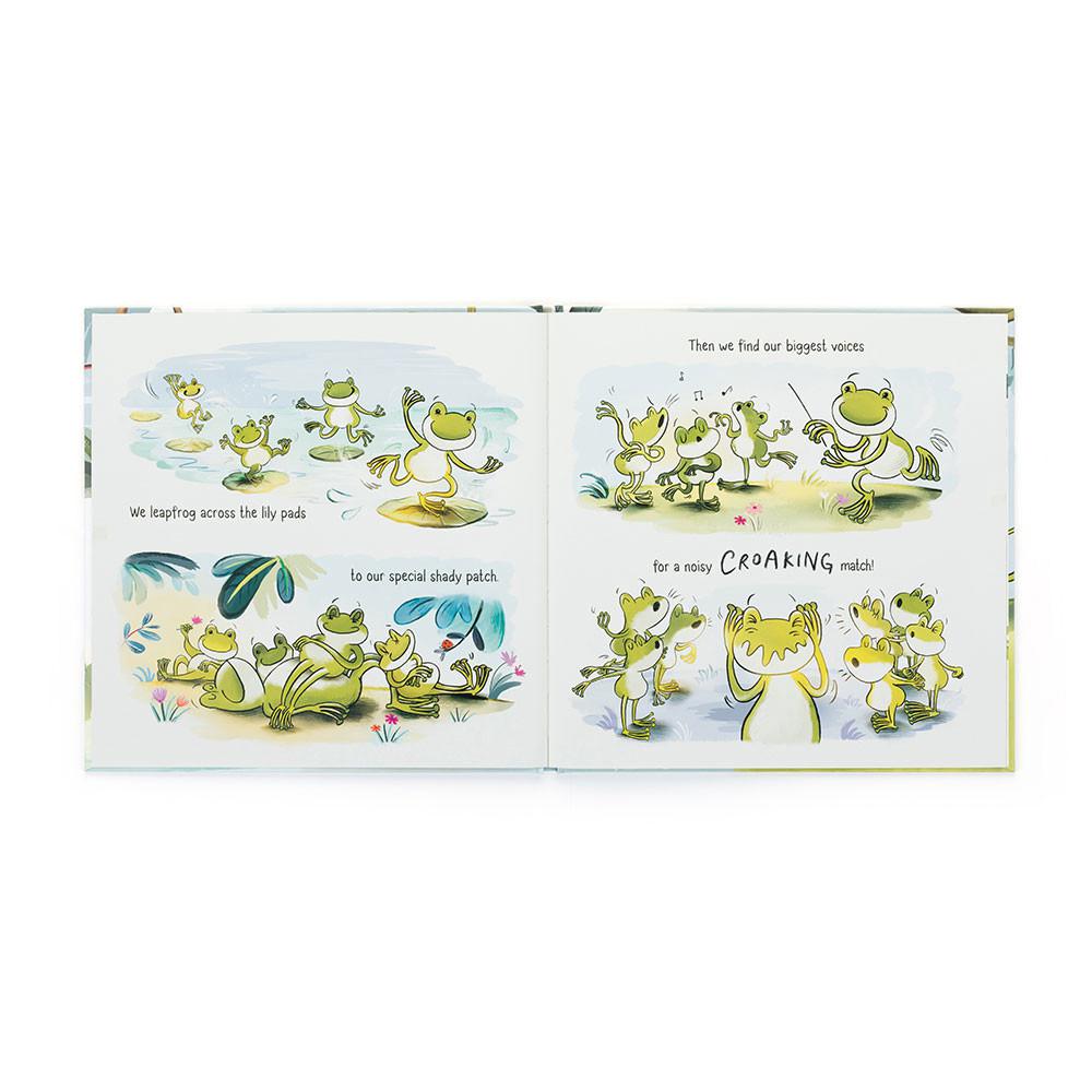 Jellycat A Fantastic Day for Finnegan Frog Book 26cm x 26cm x 1cm Baby & Books Grün | Deutschland  074-VWOINZ